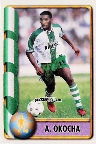 Figurina A. Okocha - Mundial Francia 1998 n. 403 - Navarrete