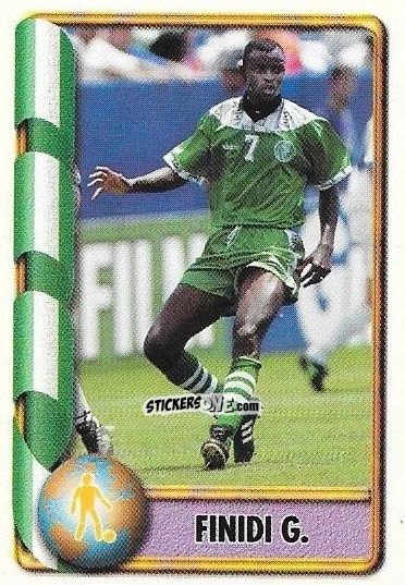 Cromo Finidi G. - Mundial Francia 1998 n. 410 - Navarrete