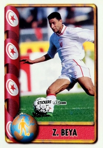 Figurina Zoubeir Beya - Mundial Francia 1998 n. 480 - Navarrete
