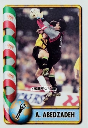 Cromo A. Abedzadeh - Mundial Francia 1998 n. 509 - Navarrete