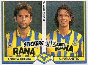 Figurina Andrea Guerra / Alessandro Furlanetto - Tutto Calcio 1993-1994 n. 469 - Sl
