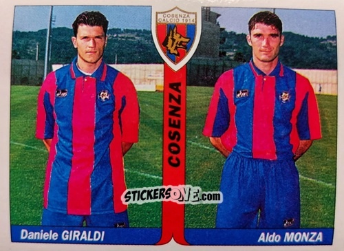 Sticker Daniele Giraldi / Aldo Monza - Italy Tutto Calcio 1994-1995 n. 408 - Sl
