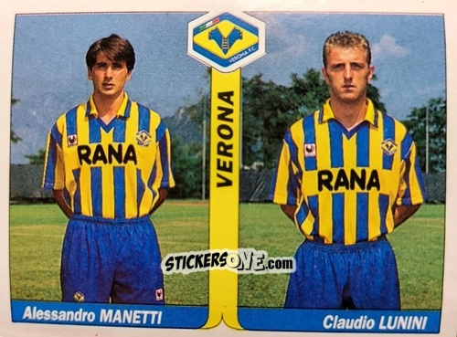 Cromo Alessandro Manetti / Claudio Lunini - Italy Tutto Calcio 1994-1995 n. 508 - Sl