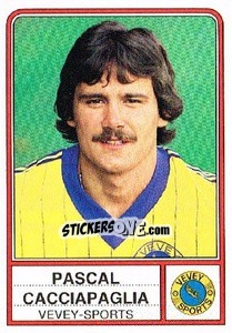 Figurina Pascal Cacciapaglia - Football Switzerland 1984-1985 n. 188 - Panini