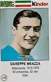 Sticker Giuseppe Meazza - Azzurri. La Storia Della Nazionale Italiana n. 144 - Guerin Sportivo