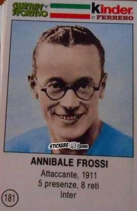 Sticker Annibale Frossi - Azzurri. La Storia Della Nazionale Italiana n. 181 - Guerin Sportivo