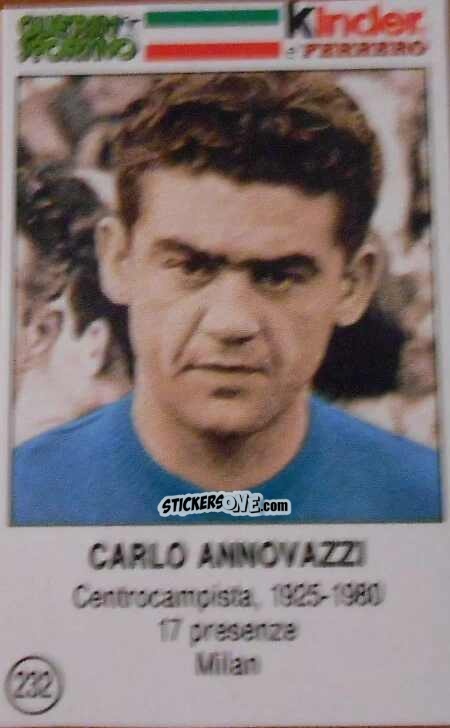 Sticker Carlo Annovazzi - Azzurri. La Storia Della Nazionale Italiana n. 232 - Guerin Sportivo