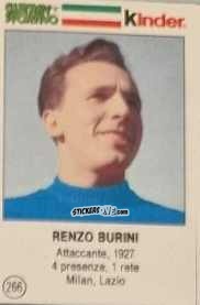 Cromo Renzo Burini - Azzurri. La Storia Della Nazionale Italiana n. 266 - Guerin Sportivo