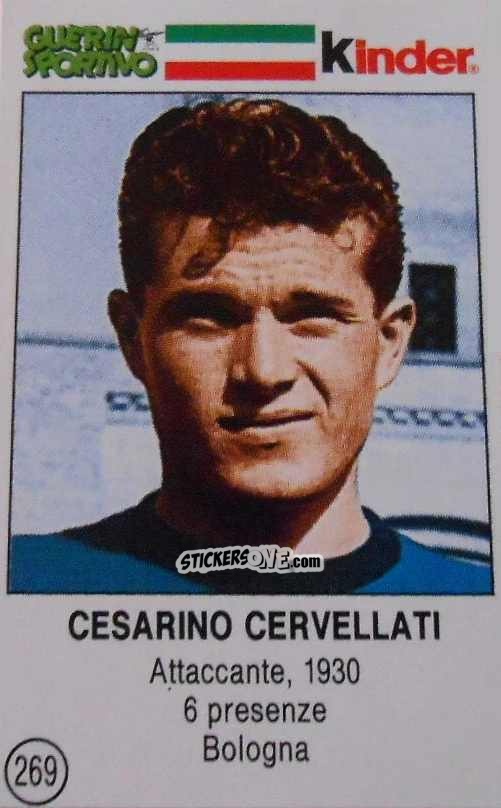 Sticker Cesarino Cervellati - Azzurri. La Storia Della Nazionale Italiana n. 269 - Guerin Sportivo