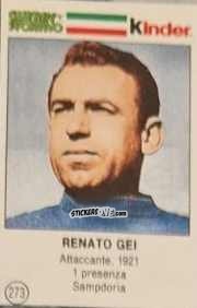 Cromo Renato Gei - Azzurri. La Storia Della Nazionale Italiana n. 273 - Guerin Sportivo
