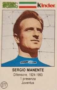 Sticker Sergio Manente - Azzurri. La Storia Della Nazionale Italiana n. 277 - Guerin Sportivo