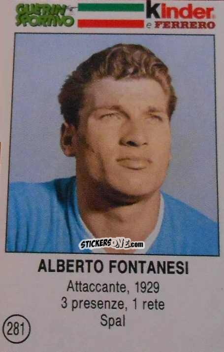 Figurina Alberto Fontanesi - Azzurri. La Storia Della Nazionale Italiana n. 281 - Guerin Sportivo