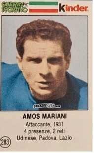 Cromo Amos Mariani - Azzurri. La Storia Della Nazionale Italiana n. 283 - Guerin Sportivo