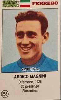 Sticker Ardico Magnini - Azzurri. La Storia Della Nazionale Italiana n. 288 - Guerin Sportivo