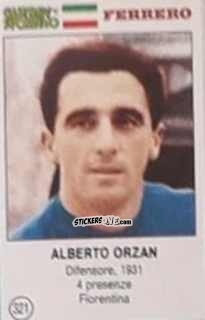 Figurina Alberto Orzan - Azzurri. La Storia Della Nazionale Italiana n. 321 - Guerin Sportivo