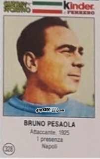 Figurina Bruno Pesaola - Azzurri. La Storia Della Nazionale Italiana n. 328 - Guerin Sportivo