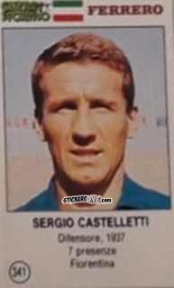 Cromo Sergio Castelletti - Azzurri. La Storia Della Nazionale Italiana n. 341 - Guerin Sportivo
