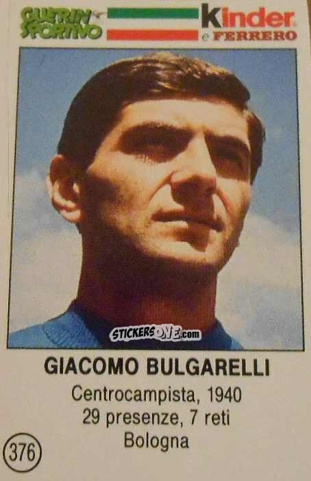 Sticker Giacomo Bulgarelli - Azzurri. La Storia Della Nazionale Italiana n. 376 - Guerin Sportivo