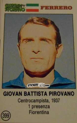 Sticker Giovan Battista Pirovano - Azzurri. La Storia Della Nazionale Italiana n. 399 - Guerin Sportivo