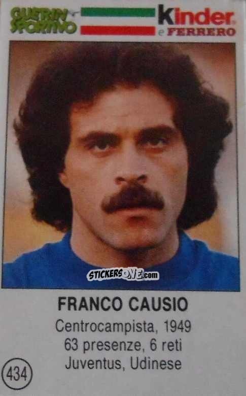Figurina Franco Causio - Azzurri. La Storia Della Nazionale Italiana n. 434 - Guerin Sportivo