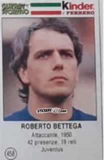Sticker Roberto Bettega - Azzurri. La Storia Della Nazionale Italiana n. 458 - Guerin Sportivo