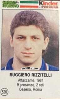 Cromo Ruggiero Rizzitelli - Azzurri. La Storia Della Nazionale Italiana n. 520 - Guerin Sportivo