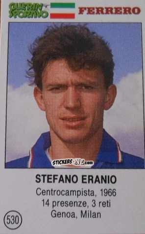 Sticker Stefano Eranio - Azzurri. La Storia Della Nazionale Italiana n. 530 - Guerin Sportivo