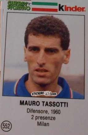 Sticker Mauro Tassotti - Azzurri. La Storia Della Nazionale Italiana n. 552 - Guerin Sportivo