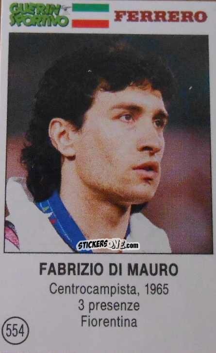 Sticker Fabrizio Di Mauro - Azzurri. La Storia Della Nazionale Italiana n. 554 - Guerin Sportivo
