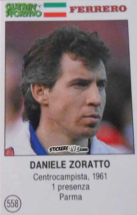 Sticker Daniele Zoratto - Azzurri. La Storia Della Nazionale Italiana n. 558 - Guerin Sportivo