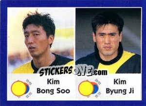 Cromo Kim Bong Soo / kim Byung Ji - World Cup 1998 n. 323 - Diamond