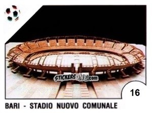 Cromo Bari - Stadio Nuovo Comunale - Campeonato De Futebol Mundial 1990 n. 16 - Panini