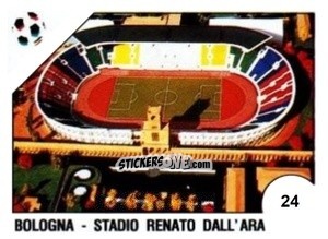 Figurina Bologna - Stadio Renato Dall'Ara - Campeonato De Futebol Mundial 1990 n. 24 - Panini