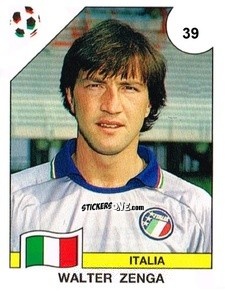 Figurina Walter Zenga - Campeonato De Futebol Mundial 1990 n. 39 - Panini