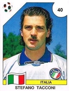 Cromo Stefano Tacconi - Campeonato De Futebol Mundial 1990 n. 40 - Panini