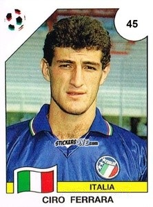 Figurina Ciro Ferrara - Campeonato De Futebol Mundial 1990 n. 45 - Panini