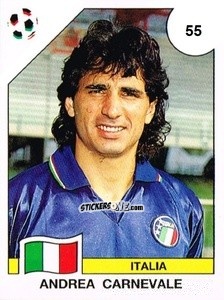 Cromo Andrea Carnevale - Campeonato De Futebol Mundial 1990 n. 55 - Panini