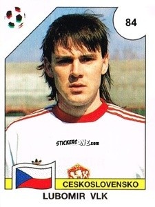 Cromo Lubomir Vlk - Campeonato De Futebol Mundial 1990 n. 84 - Panini