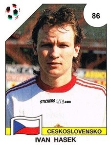 Cromo Ivan Hasek - Campeonato De Futebol Mundial 1990 n. 86 - Panini