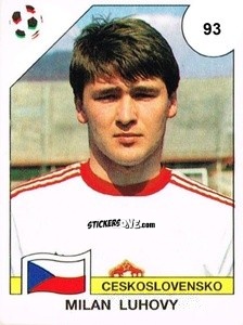 Cromo Milan Luhovy - Campeonato De Futebol Mundial 1990 n. 93 - Panini