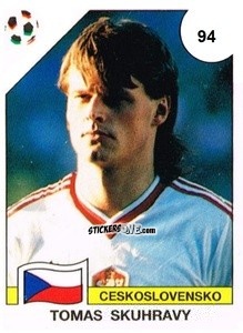 Cromo Tomas Skuhravy - Campeonato De Futebol Mundial 1990 n. 94 - Panini