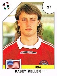 Figurina Kasey Keller - Campeonato De Futebol Mundial 1990 n. 97 - Panini