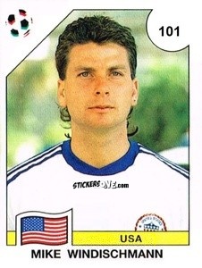 Sticker Mike Windischmann - Campeonato De Futebol Mundial 1990 n. 101 - Panini