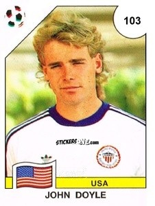 Cromo John Doyle - Campeonato De Futebol Mundial 1990 n. 103 - Panini