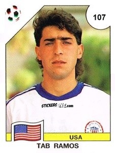 Figurina Tab Ramos - Campeonato De Futebol Mundial 1990 n. 107 - Panini
