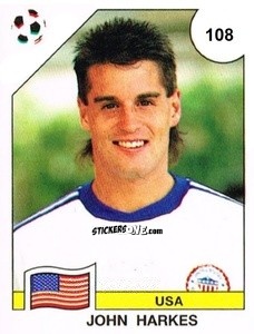 Figurina John Harkes - Campeonato De Futebol Mundial 1990 n. 108 - Panini