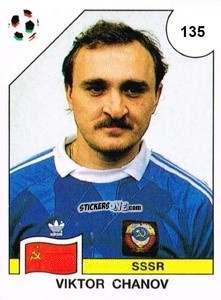 Cromo Viktor Chanov - Campeonato De Futebol Mundial 1990 n. 135 - Panini
