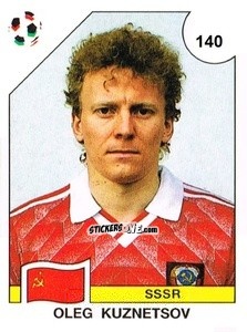 Figurina Oleg Kuznetsov - Campeonato De Futebol Mundial 1990 n. 140 - Panini