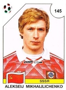 Figurina Alekseij Mikhaijlichenko - Campeonato De Futebol Mundial 1990 n. 145 - Panini