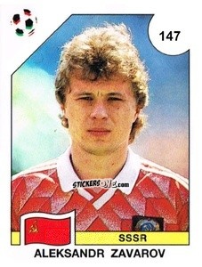 Cromo Aleksandr Zavarov - Campeonato De Futebol Mundial 1990 n. 147 - Panini